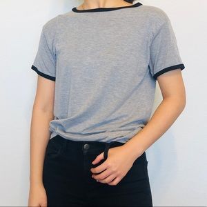 Boohoo ringer tee